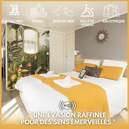Votre Reve D'evasion Au Pied Des Plages Vendeennes 2 Piscines Sauna Fitness بيت خشبي Sainte-Foy (Vendee)
